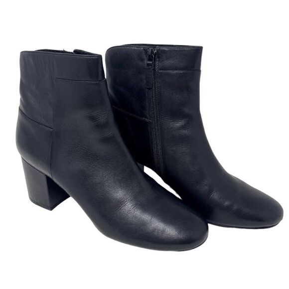Cole Haan Grand Os Black, Leather Ankle Boots, Size 11B - Picture 2 of 15